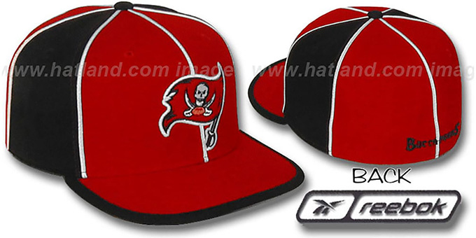 Buccaneers 'WILDSIDE' Red-Black Fitted Hat by Reebok