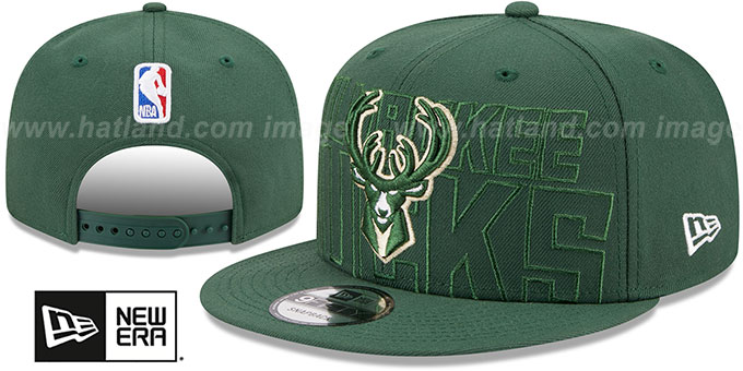 Bucks 2023 'NBA DRAFT SNAPBACK' Green Hat by New Era