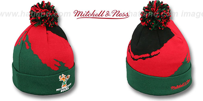 Bucks 'PAINTBRUSH BEANIE' by Mitchell and Ness