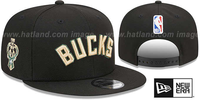 Bucks 'STATEMENT SNAPBACK' Black Hat by New Era