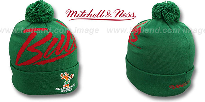 Bucks 'VICE BEANIE' Green by Mitchell and Ness