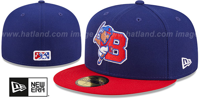 Bisons 'MILB ONFIELD GAME' Royal-Red Fitted Hat by New Era