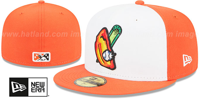 Bisons 'THEME NIGHT' White-Orange Fitted Hat by New Era