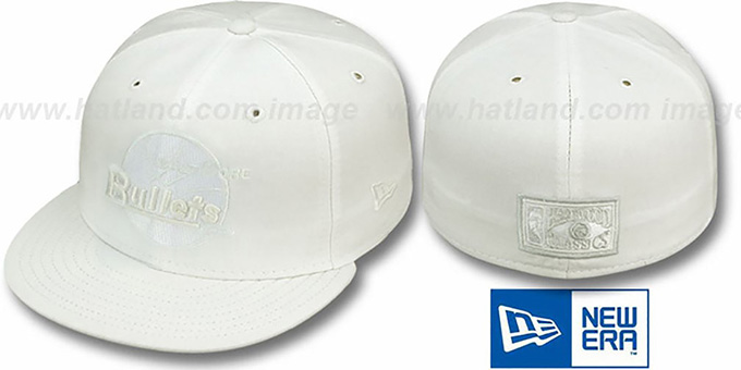 Bullets 'HARDWOOD FADEOUT' White Fitted Hat by New Era