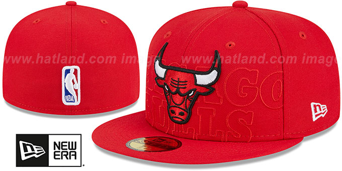 Bulls 2023 'NBA DRAFT' Red Fitted Hat by New Era