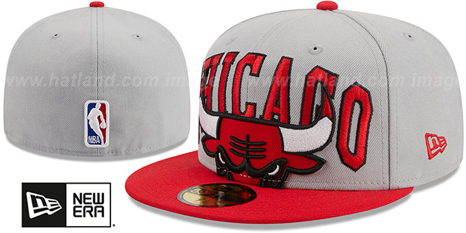 Bulls '2023 NBA TIP OFF' Grey-Red Fitted Hat by New Era