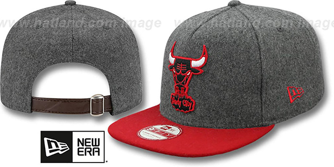 Bulls '2T MELTON A-FRAME STRAPBACK' Hat by New Era