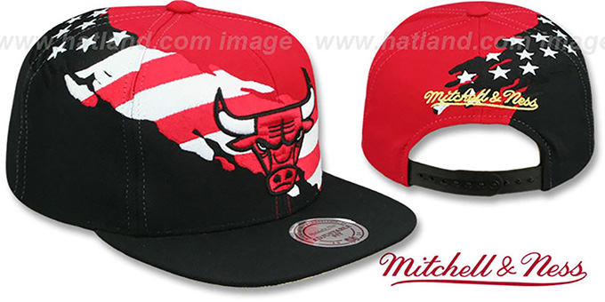 black and red chicago bulls snapback