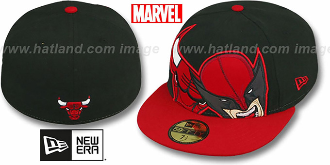 Bulls 'HERO-HCL' Black-Red Fitted Hat by New Era