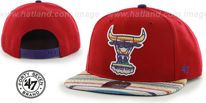 Bulls 'HWC WARCHILD SNAPBACK' Red Hat by Twins 47 Brand