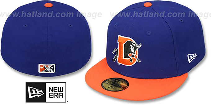 Bulls 'PERFORMANCE ROAD' Royal-Orange Fitted Hat by New Era