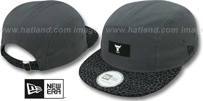 Bulls 'SAFARI CAMPER STRAPBACK' Grey Hat by New Era