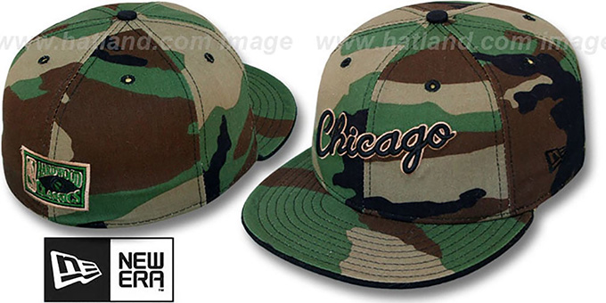 Bulls 'SCRIPT ARMY CAMO' Fitted Hat by New Era