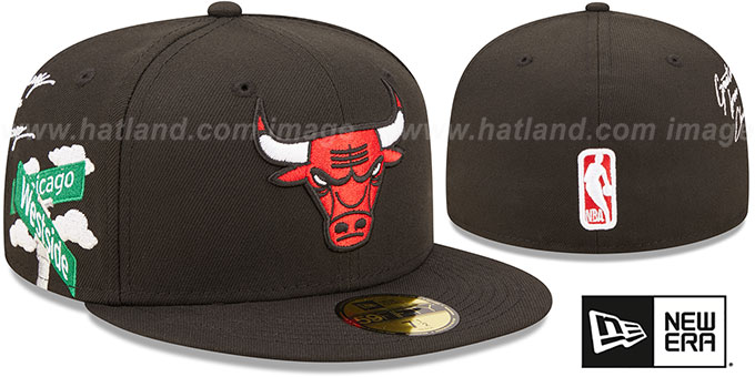 Bulls 'SIDE-CITY ICON' Black Hat by New Era