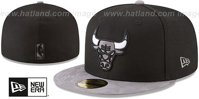 Bulls 'TONAL-CHOICE' Black Fitted Hat by New Era