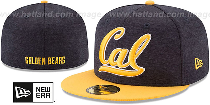 California 'HEATHER-HUGE' Navy-Gold Fitted Hat by New Era