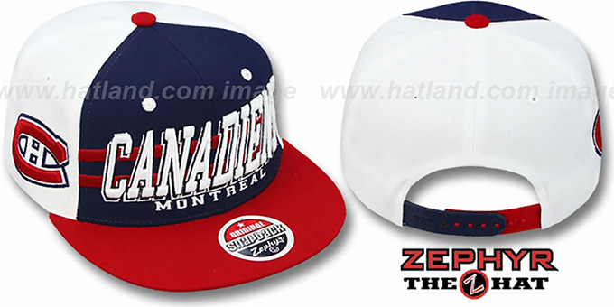 Canadiens '2T SUPERSONIC SNAPBACK' Navy-Red Hat by Zephyr