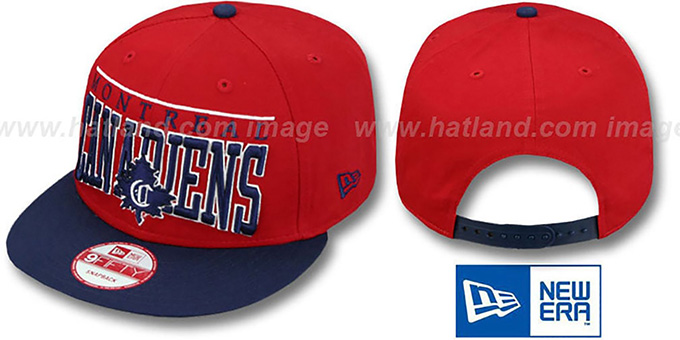 Canadiens 'LE-ARCH SNAPBACK' Red-Navy Hat by New Era