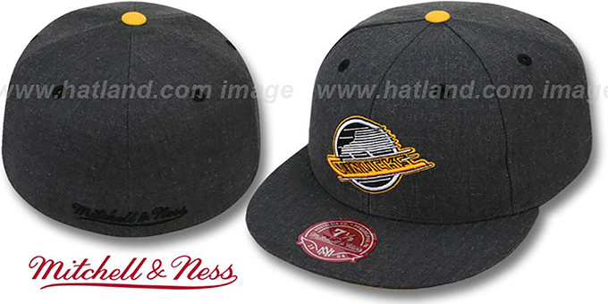 Canucks 'GREY HEDGEHOG' Fitted Hat by Mitchell and Ness