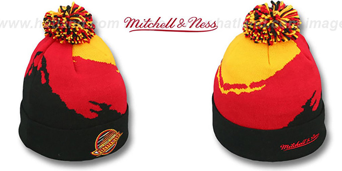 Canucks 'PAINTBRUSH BEANIE' by Mitchell and Ness