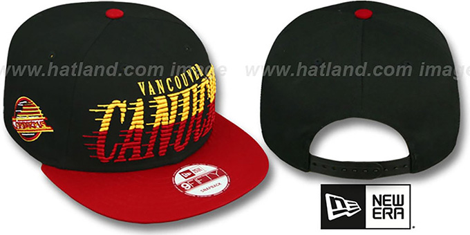 Canucks 'SAILTIP SNAPBACK' Black-Red Hat by New Era