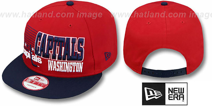 Capitals '2T BORDERLINE SNAPBACK' Red-Navy Hat by New Era