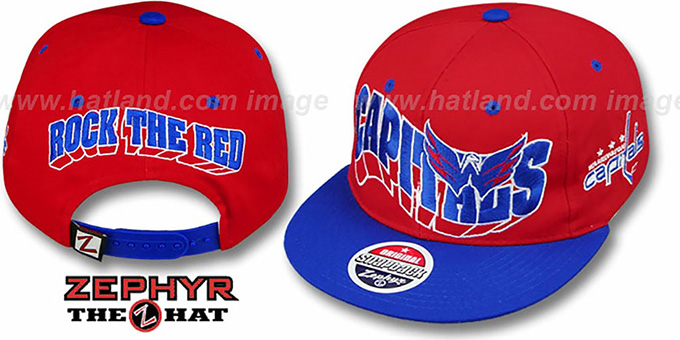 Capitals '2T ROCK-FLASHBACK SNAPBACK' Red-Royal Hat by Zephyr