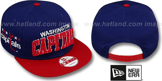 Capitals 'CHENILLE-ARCH SNAPBACK' Navy-Red Hat by New Era