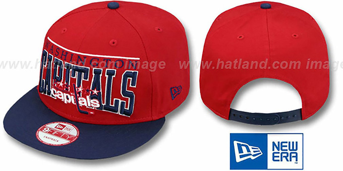 Capitals 'LE-ARCH SNAPBACK' Red-Navy Hat by New Era