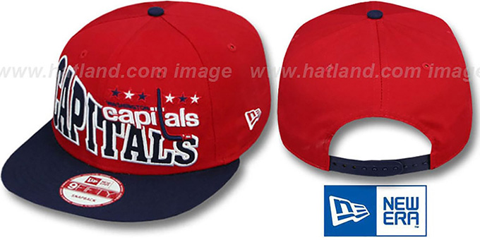 Capitals 'STOKED SNAPBACK' Red-Navy Hat by New Era