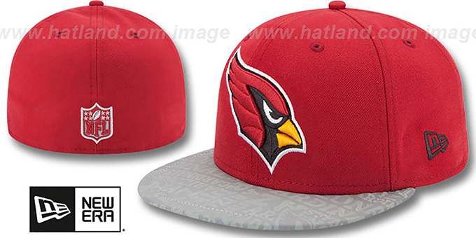 Cardinals '2014 NFL DRAFT' Burgundy Fitted Hat by New Era