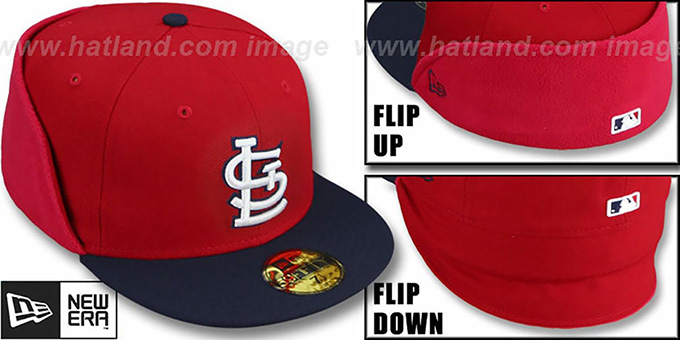 Cardinals 'CLEAN CUT FLIP-DOWN' Red-Navy Fitted Hat by New Era