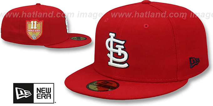 Cardinals 'GOLDEN-HIT' Red Fitted Hat by New Era