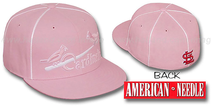 Cardinals 'PINK CADDY' Fitted Hat by American Needle