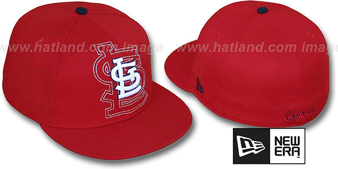 Cardinals 'SHADOW BIG-ONE' Red Fitted Hat by New Era