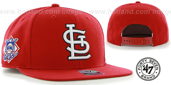 Cardinals 'SURE-SHOT SNAPBACK' Red Hat by Twins 47 Brand