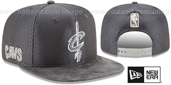 Cavaliers '2017 NBA ONCOURT SNAPBACK' Charcoal Hat by New Era