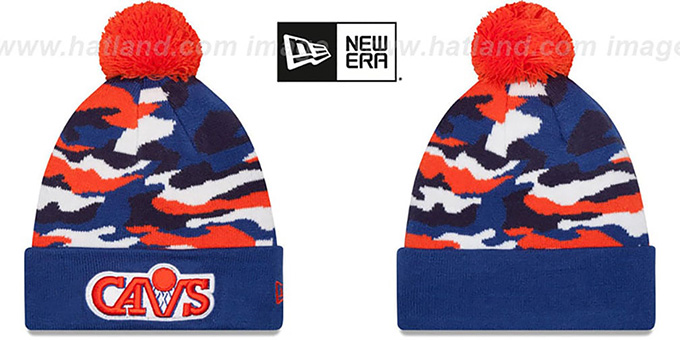 Cavaliers 'CAMO CAPTIVATE' Knit Beanie Hat by New Era