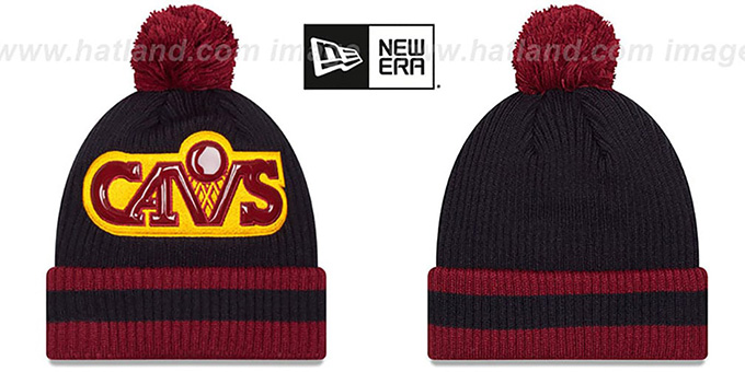 Cavaliers 'CHILLER FILLER BEANIE' Navy-Burgundy by New Era