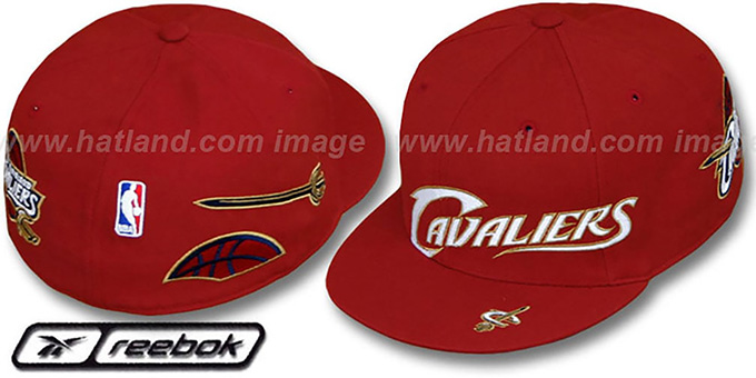 Cavaliers 'ELEMENTS' Fitted Hat by Reebok - burgundy