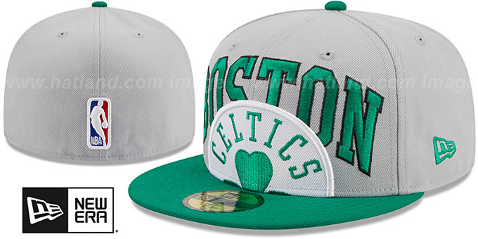 Celtics '2023 NBA TIP OFF' Grey-Green Fitted Hat by New Era