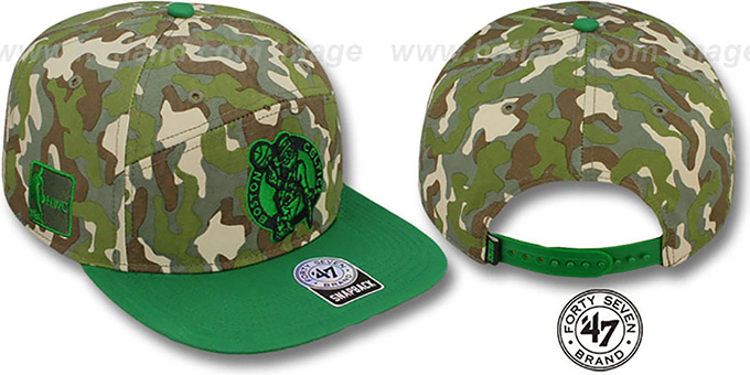 Celtics 'CHENY CAMPER STRAPBACK' Hat by Twins 47 Brand