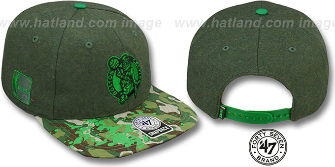 Celtics 'COLONEL POTTER' Adjustable Hat by Twins 47 Brand