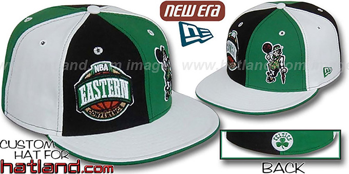 Celtics CONFERENCE 'DOUBLE WHAMMY' Fitted Hat by New Era