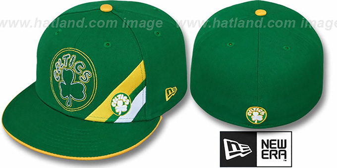 Celtics 'CORNER SLICE' Green Fitted Hat by New Era