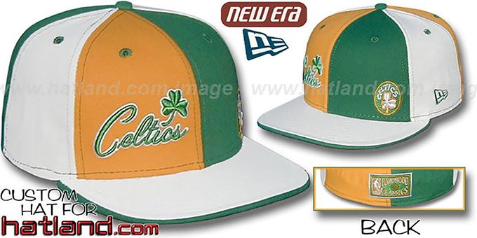 Celtics HW 'BIG-LITTLE' DW Gold-Kelly-White Fitted Hat