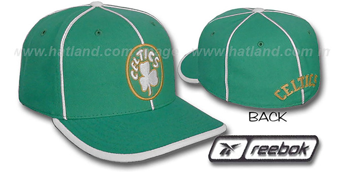 Celtics HW 'WILDSIDE' Fitted Hat by Reebok - green