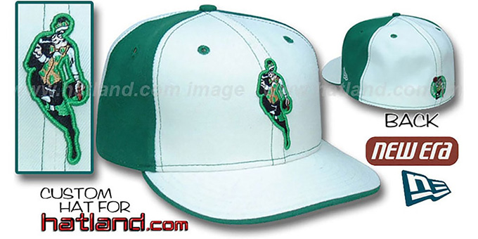 Celtics INSIDER 'PINWHEEL' White-Kelly Fitted Hat by New Era