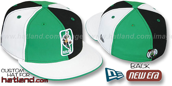 Celtics 'KEY-INSIDER PINWHEEL' Kelly-Black-White Fitted Hat