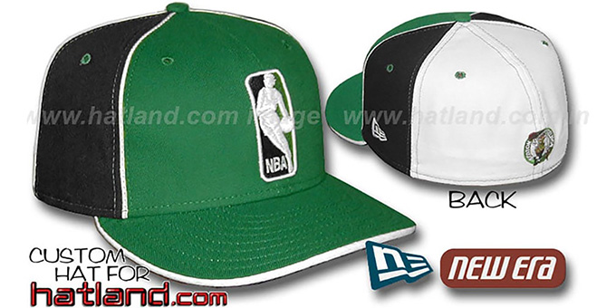 Celtics 'LOGOMAN-2' Kelly-Black-White Fitted Hat by New Era